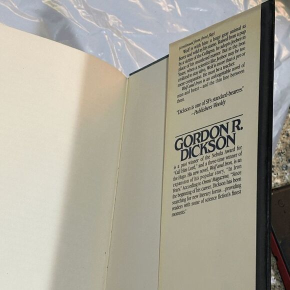 Wolf and Iron Hardcover 1st Edition 1st Printing 1990 by Gordon R. Dickson VG - Picture 10 of 11